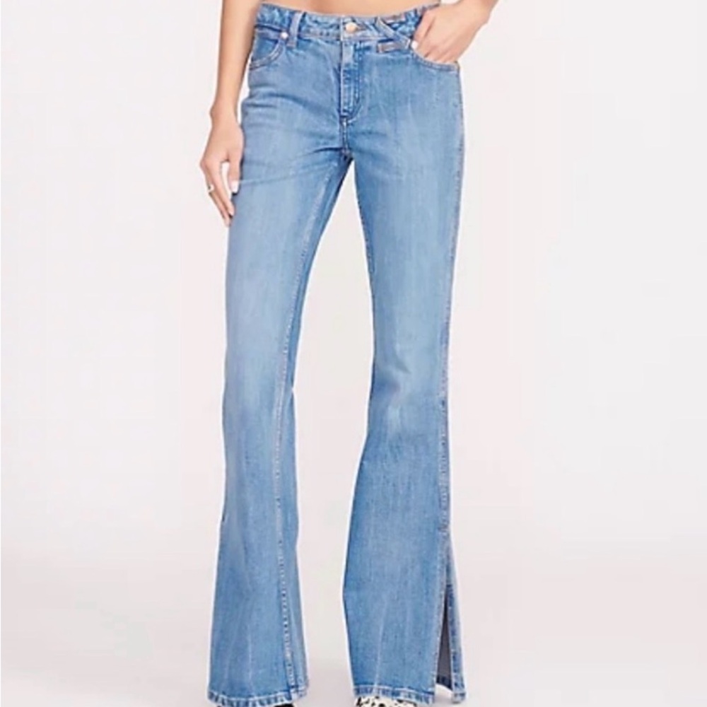 Stylish Light Blue Flare Jeans for Women